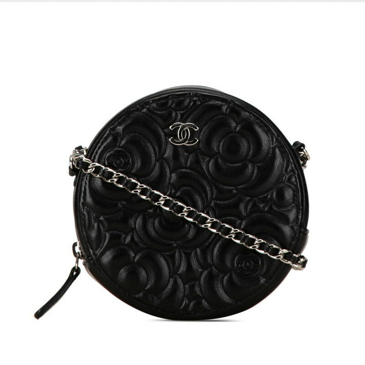 Chanel Camellia Round Mini Chain Shoulder Bag