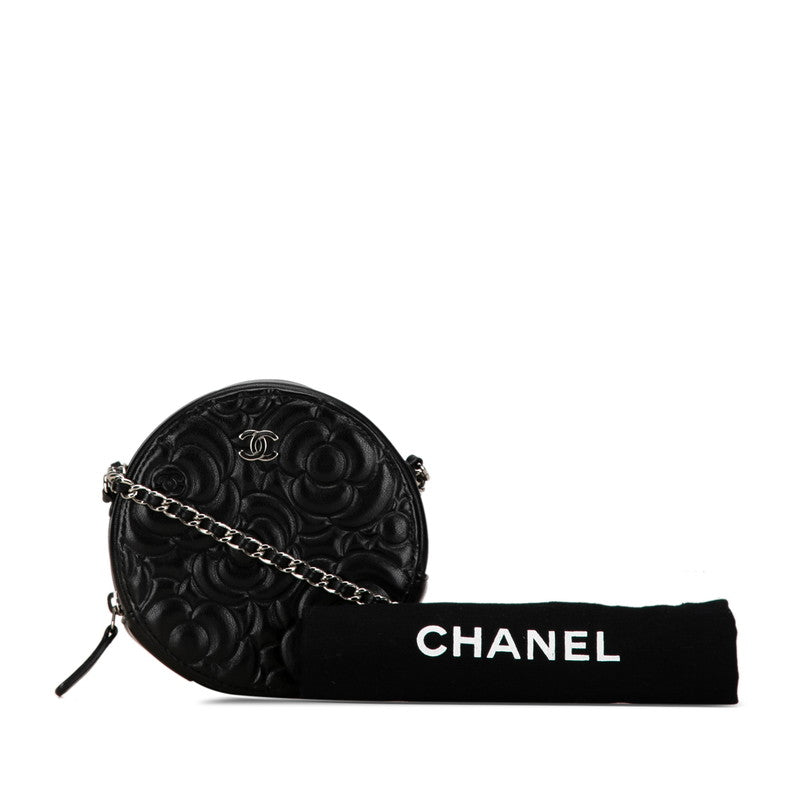 Chanel Camellia Round Mini Chain Shoulder Bag