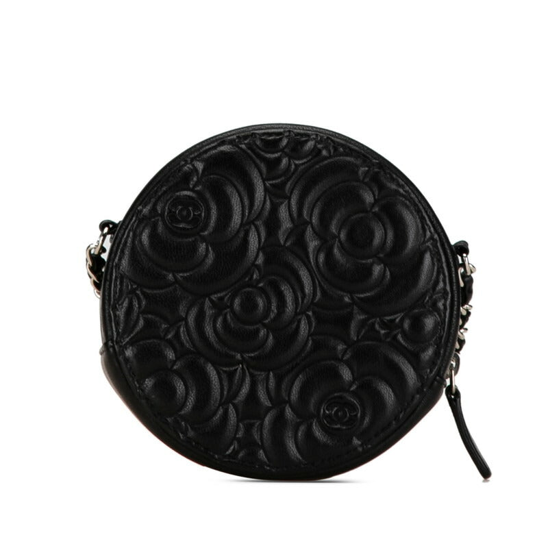 Chanel Camellia Round Mini Chain Shoulder Bag