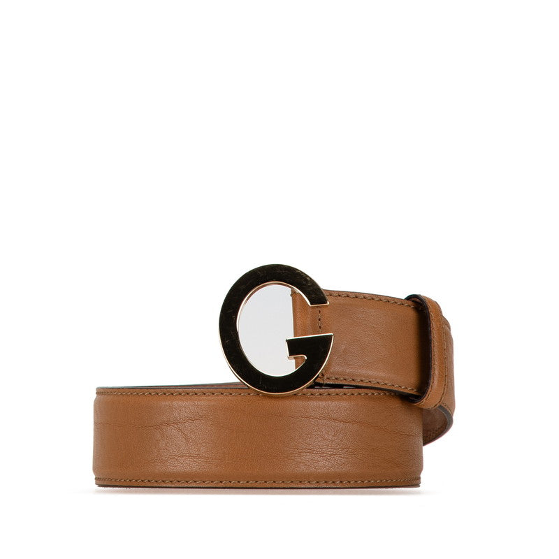 Gucci Leather Belt 80.32 362732 Brown in Very Good Condition