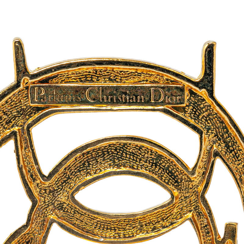 Dior Logo Brooch Gold Plated