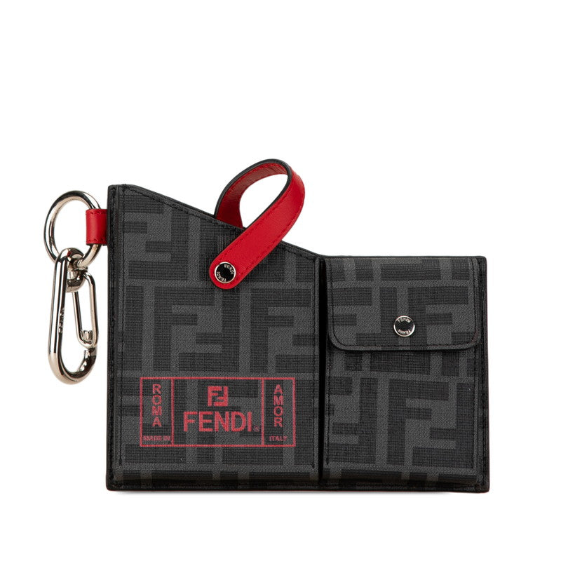 Fendi Zucca Charm Keychain 7AR759 PVC Leather