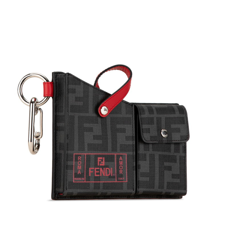 Fendi Zucca Charm Keychain 7AR759 PVC Leather