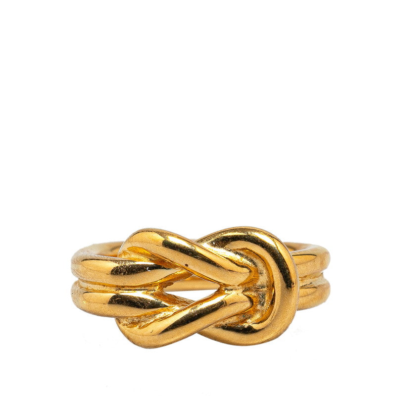 Hermes Gold Plated Scarf Ring