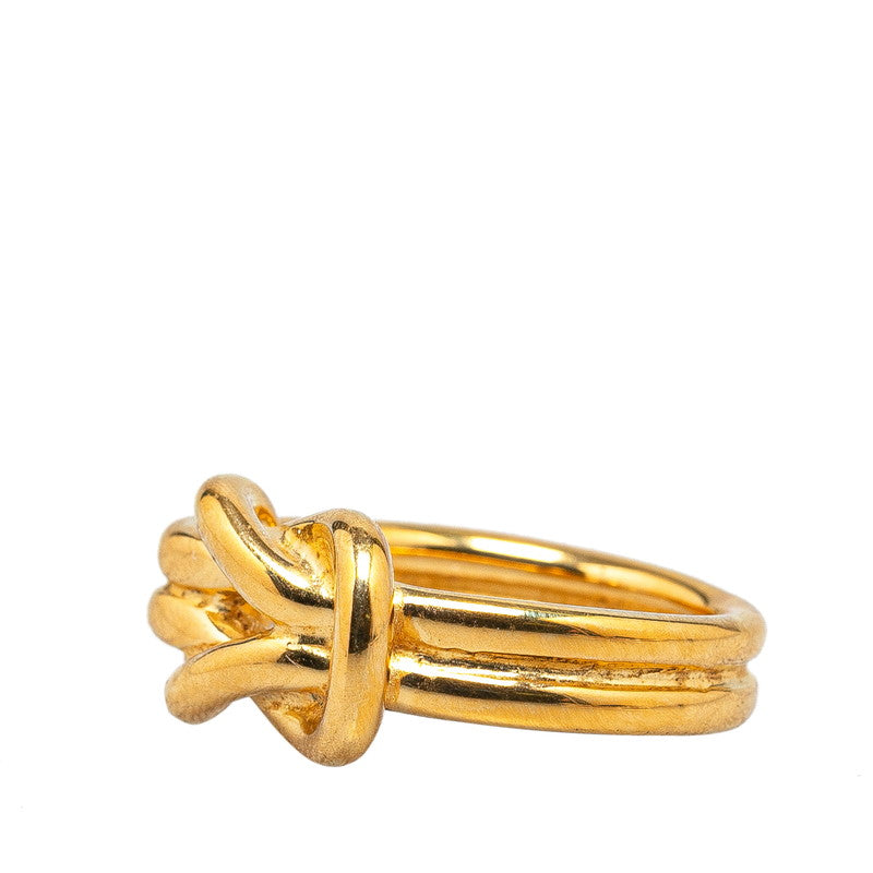 Hermes Gold Plated Scarf Ring