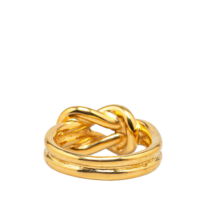 Hermes Gold Plated Scarf Ring