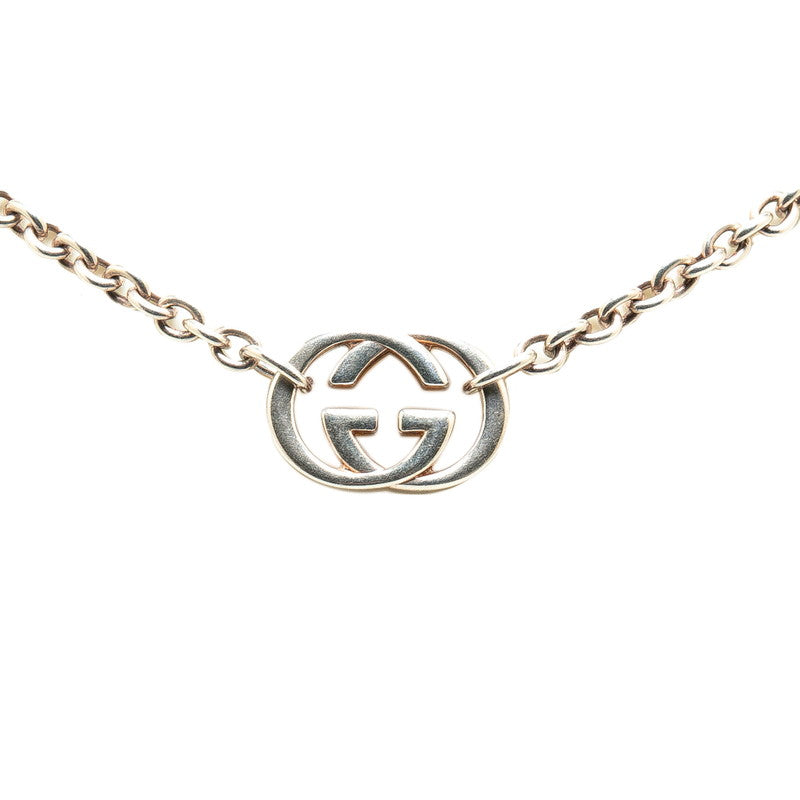 Gucci Interlocking G Chain Necklace SV925 Silver in Very Good Condition