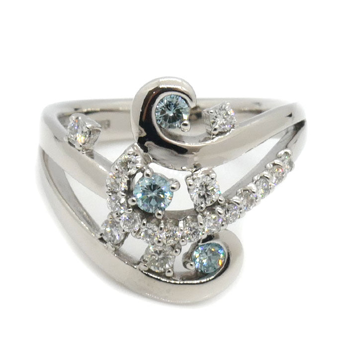 K18WG Diamond Ring 0.65ct