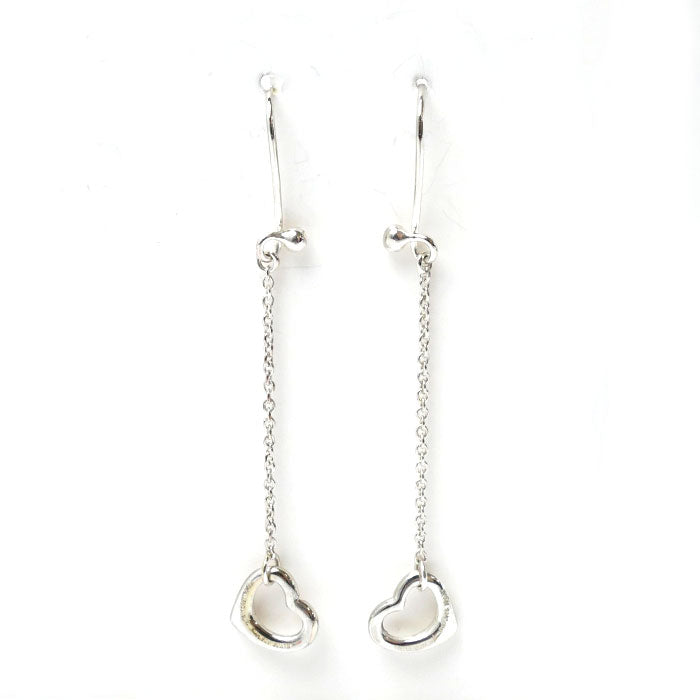 Tiffany & Co Silver 925 Heart Drop Hook Earrings