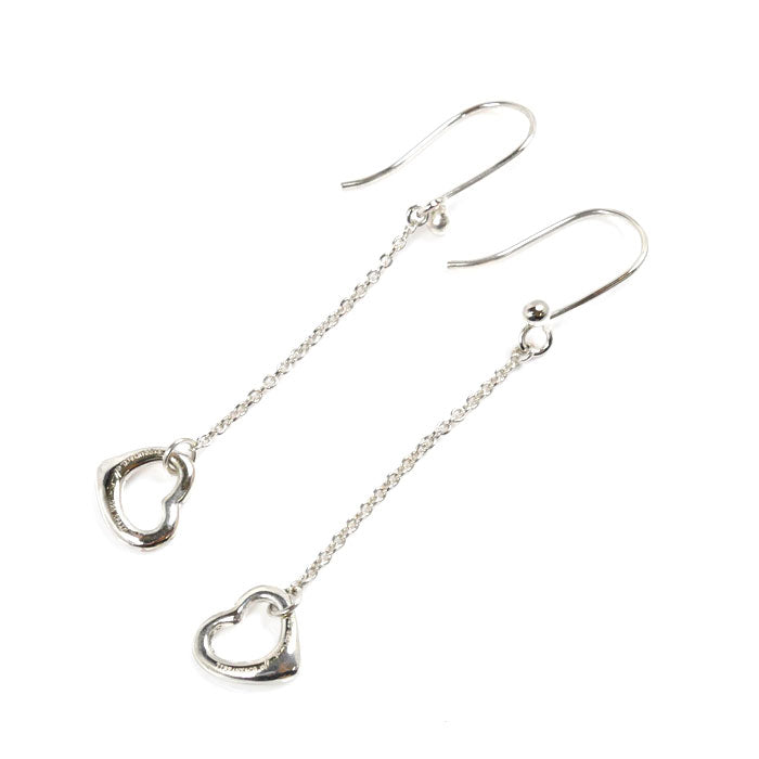 Tiffany & Co Silver 925 Heart Drop Hook Earrings