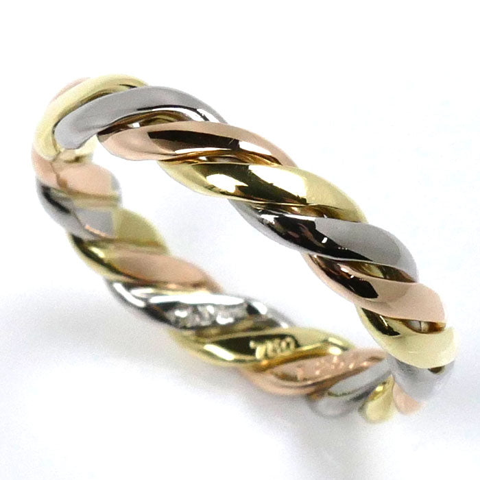 Dior K18 Gold Twist Ring 11.5