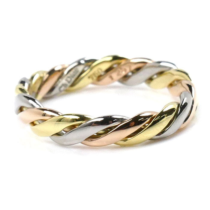 Dior K18 Gold Twist Ring 11.5