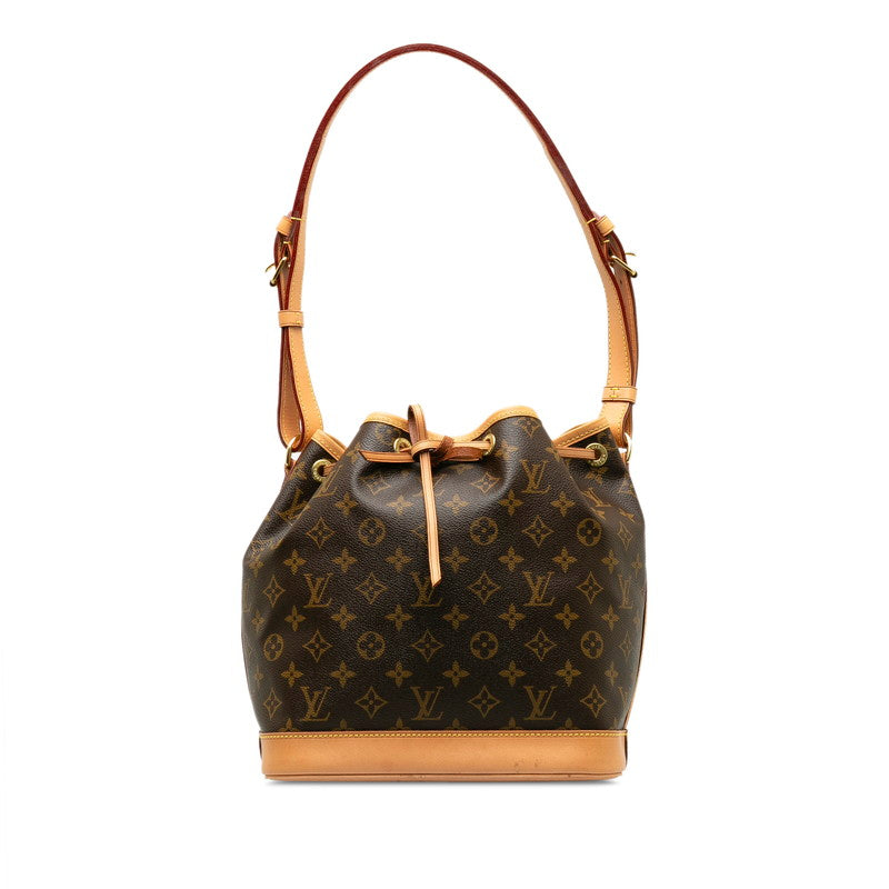 Louis Vuitton Monogram Noe Shoulder Bag M42224 Brown PVC Leather in Very Good Condition