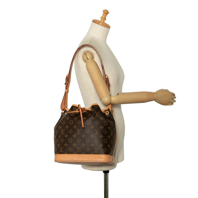 Louis Vuitton Monogram Noe Shoulder Bag M42224 Brown PVC Leather