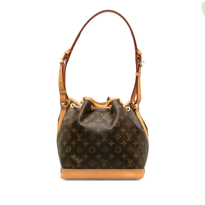 Louis Vuitton Monogram Noe Shoulder Bag M42224 Brown PVC Leather