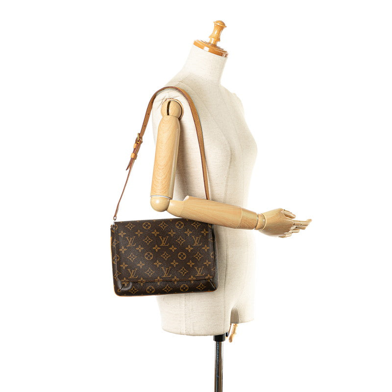 Louis Vuitton Monogram Musette Tango Short Shoulder Bag M51257 Brown PVC Leather in Very Good Condition