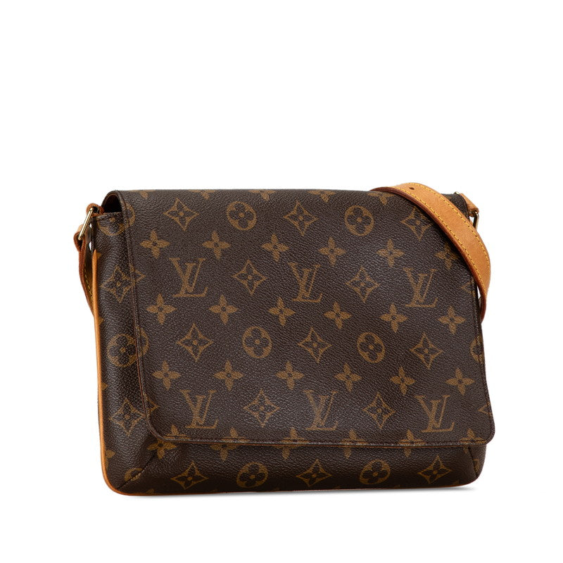 Louis Vuitton Monogram Musette Tango Short Shoulder Bag M51257 Brown PVC Leather in Very Good Condition