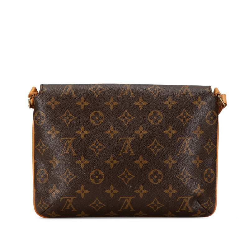 Louis Vuitton Monogram Musette Tango Short Shoulder Bag M51257 Brown PVC Leather in Very Good Condition