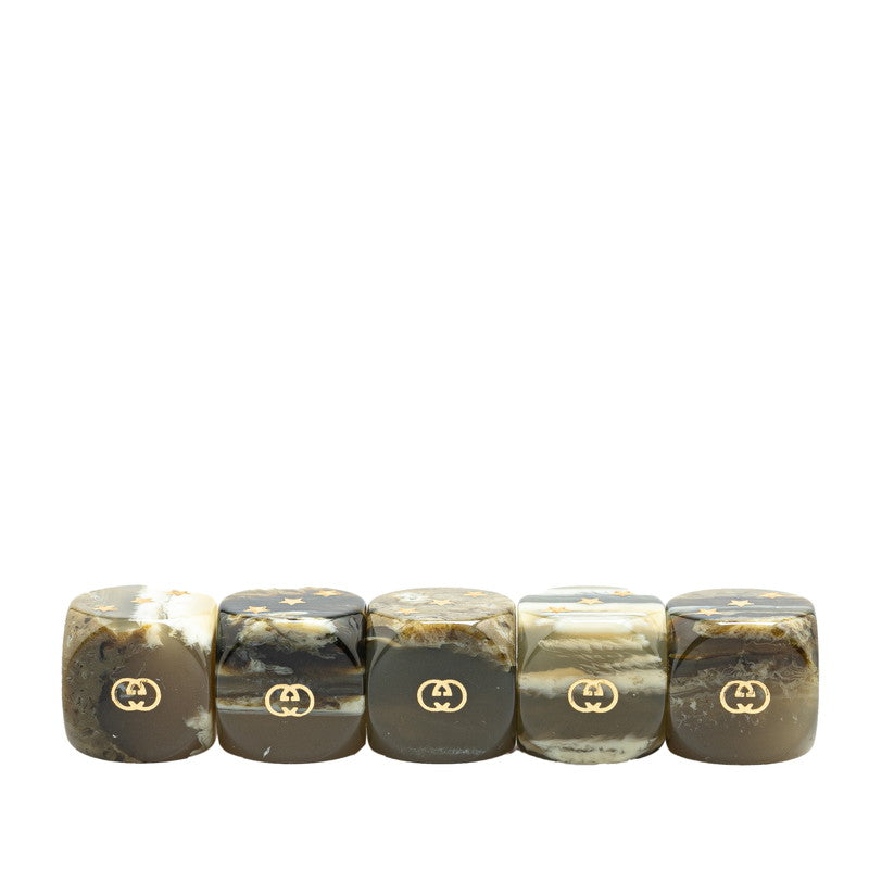 Gucci GG Supreme Dice Case Set Khaki PVC Resin