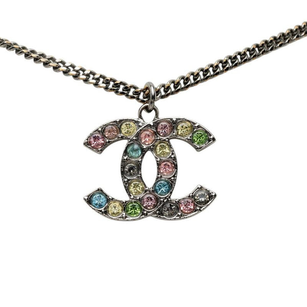 Chanel Coco Mark Rhinestone Necklace