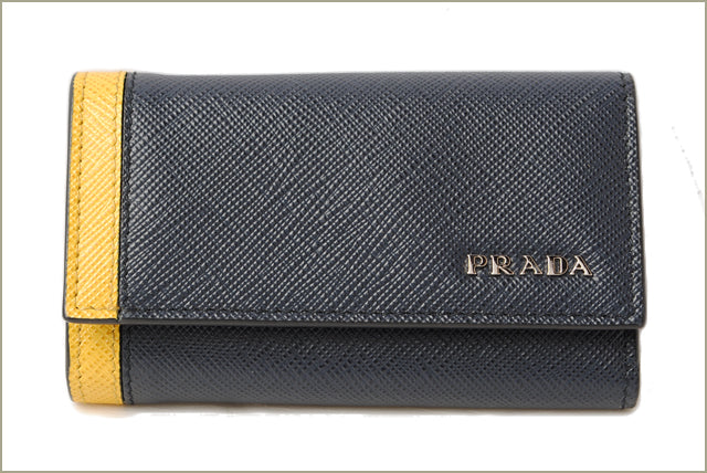 Prada Embossed Leather Key Case 2PG222 in Pristine Condition