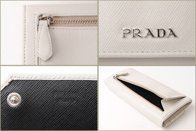 Prada Saffiano Long Wallet 1M1132 in Pristine Condition