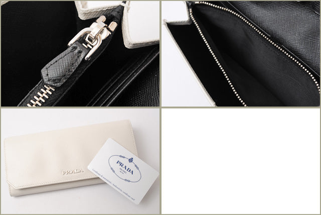 Prada Saffiano Long Wallet 1M1132 in Pristine Condition