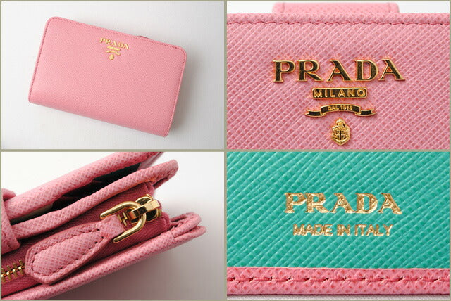 Prada Saffiano Leather Wallet 1ML225 Begonia