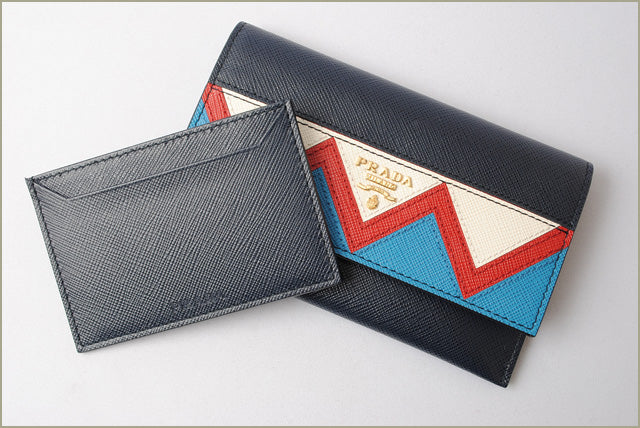 Prada Embossed Leather Card Case/Wallet 1MC004 in Pristine Condition