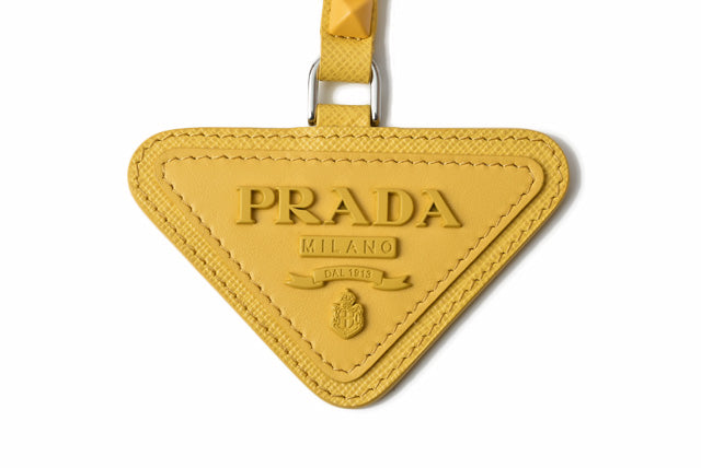 Prada Leather/Metal Keyring/Keychain/Charm 1TL374