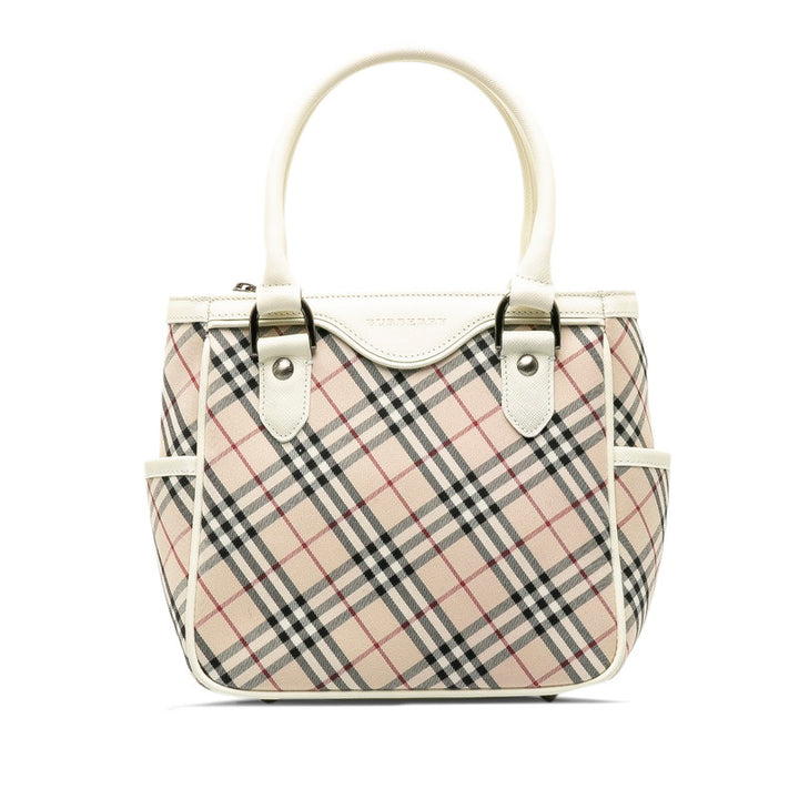 Burberry Nova Check Canvas Leather Handbag in Great Condition