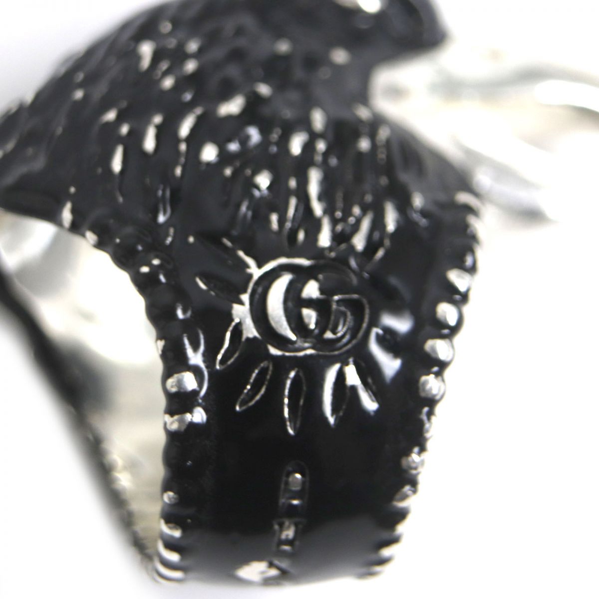 Gucci AG925 Eagle Head Ring Silver