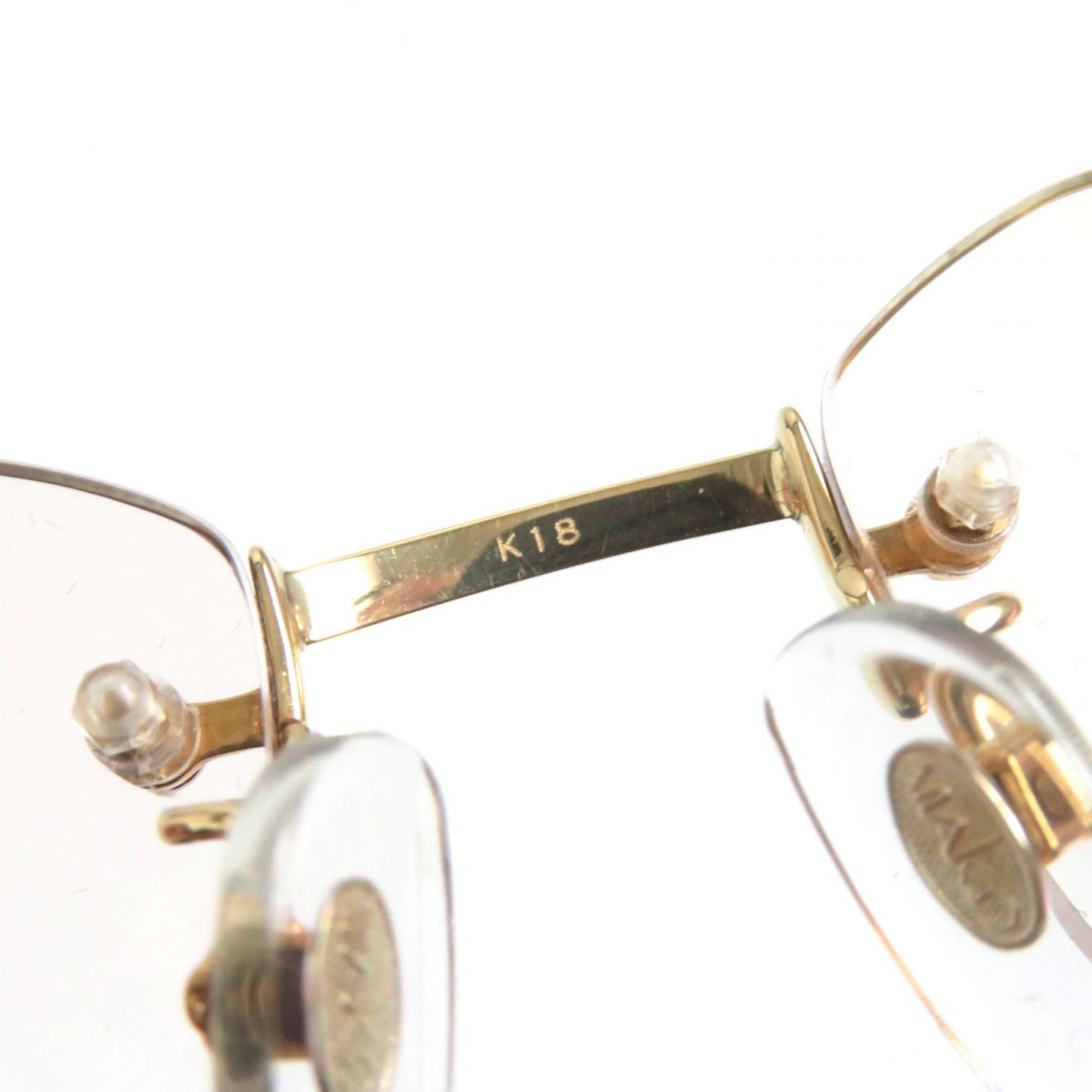 Burberry K18 Logo Glasses Gold Brown