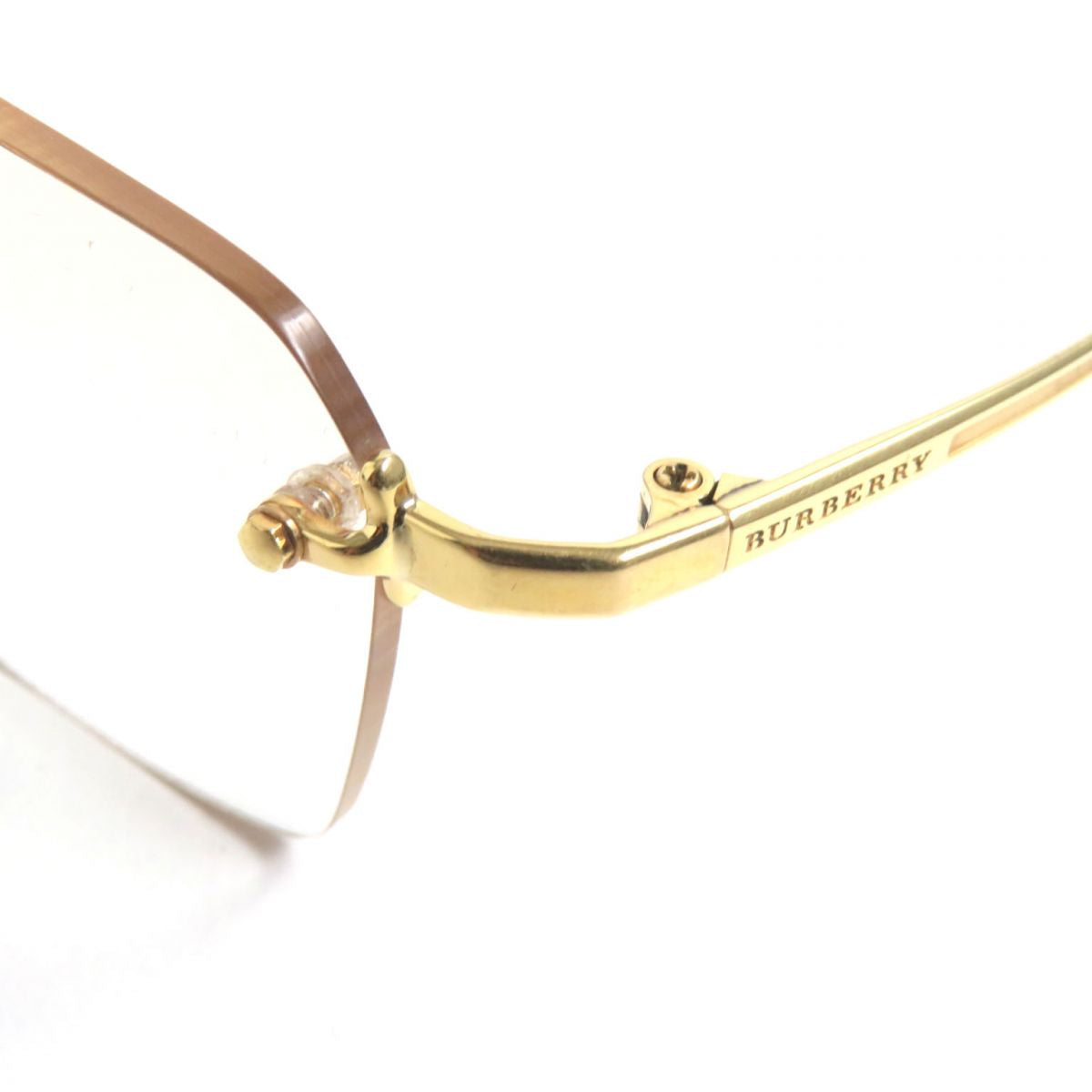 Burberry K18 Logo Glasses Gold Brown