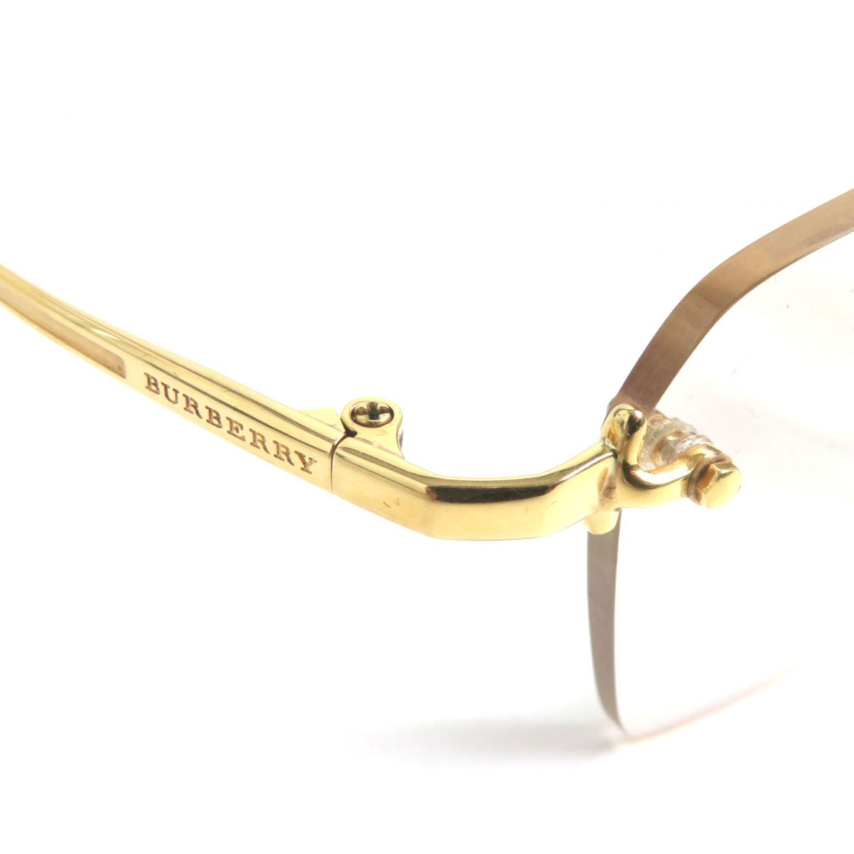 Burberry K18 Logo Glasses Gold Brown