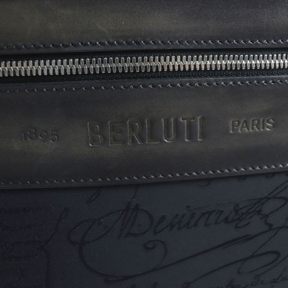 Berluti Formula 1004 Calligraphy Nylon Leather Suitcase