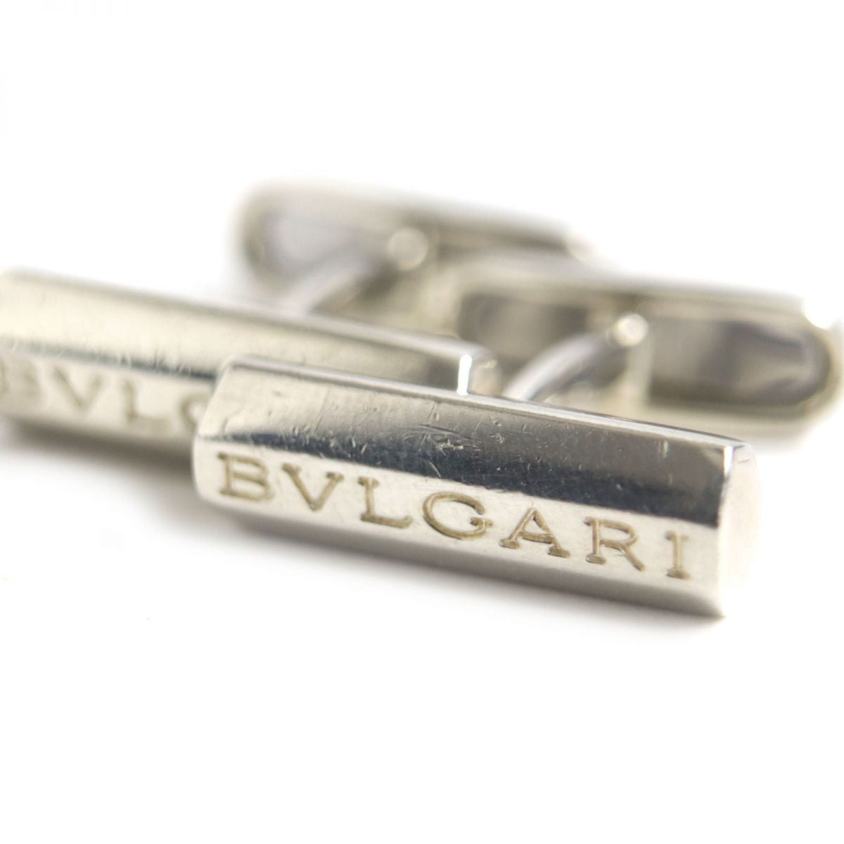 Bvlgari SV925 Silver Cufflinks Made in Italy