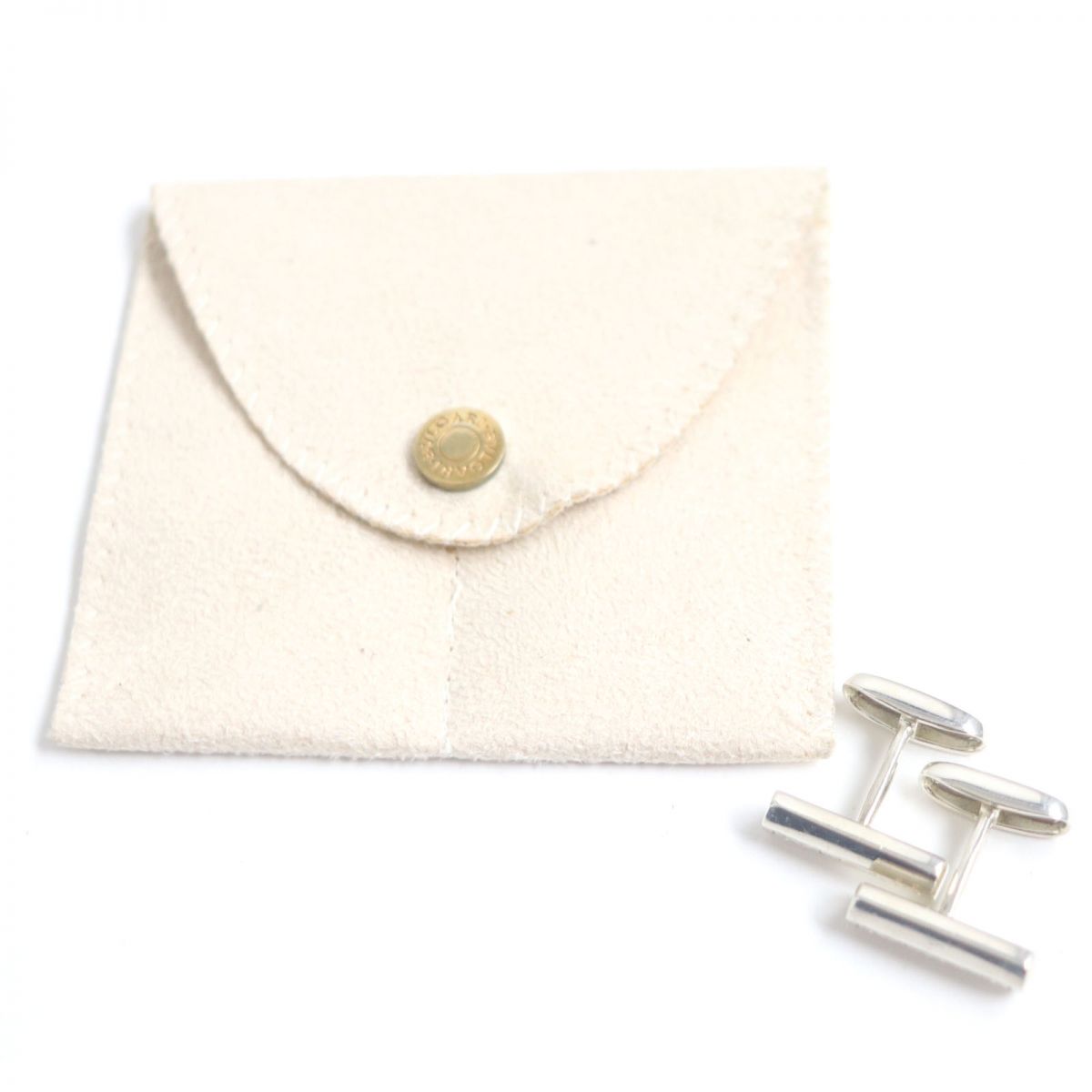 Bvlgari SV925 Silver Cufflinks Made in Italy