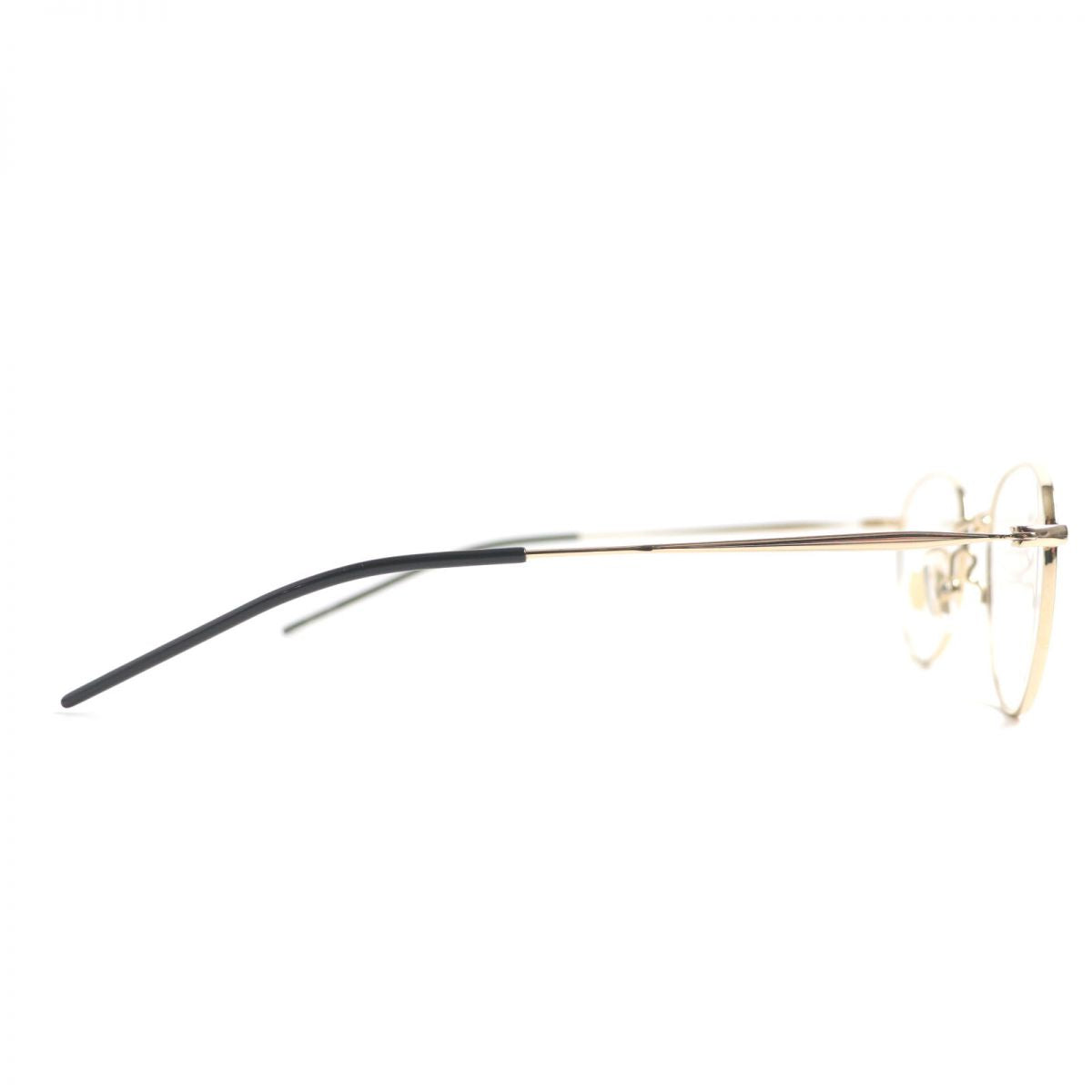 Kaneko Glasses KM-22 Boston Shape Eyewear Black/Gold