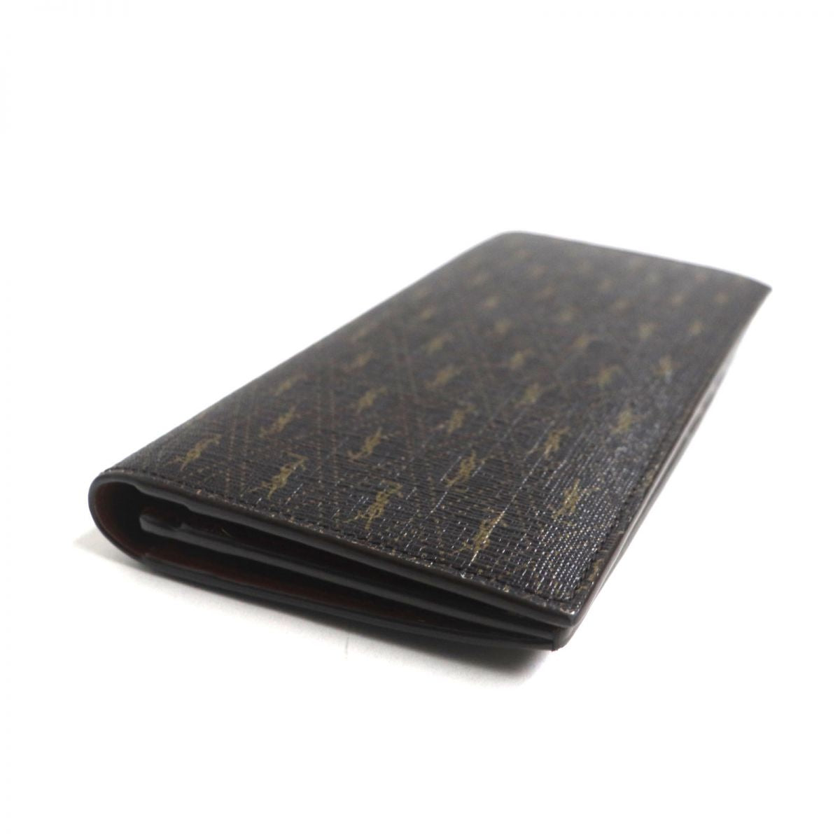 Saint Laurent Paris Logo PVC Leather Bifold Wallet