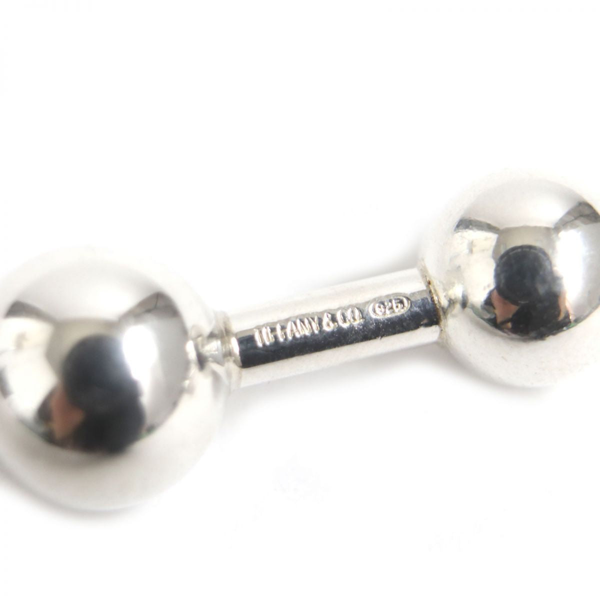 Tiffany & Co Dumbbell Motif Cufflinks 925 Silver