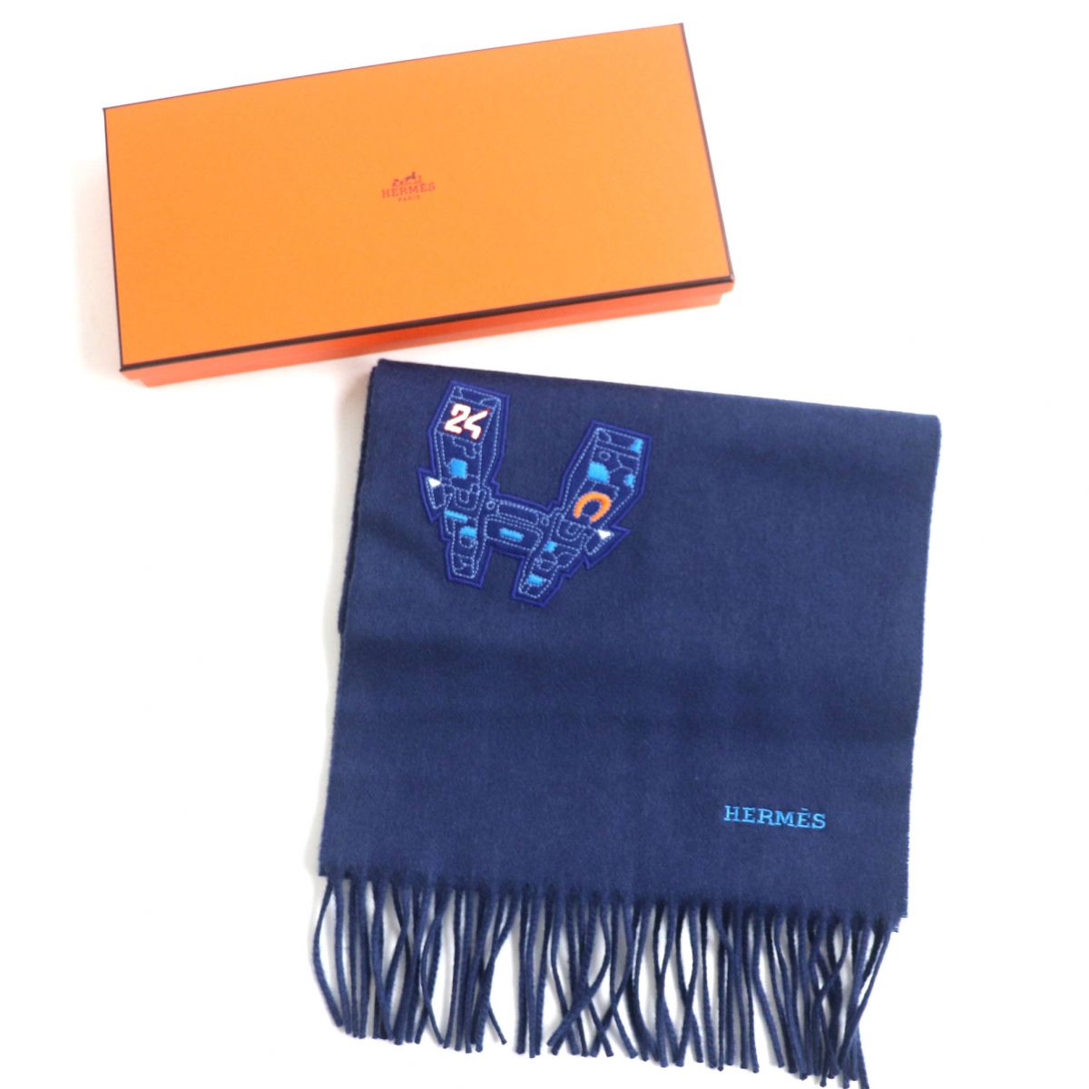 Hermes Cashmere Hello Mr. Falier Robot Scarf