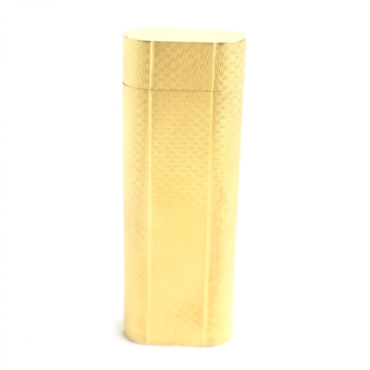 Cartier Oval Print Roller Gas Lighter Gold