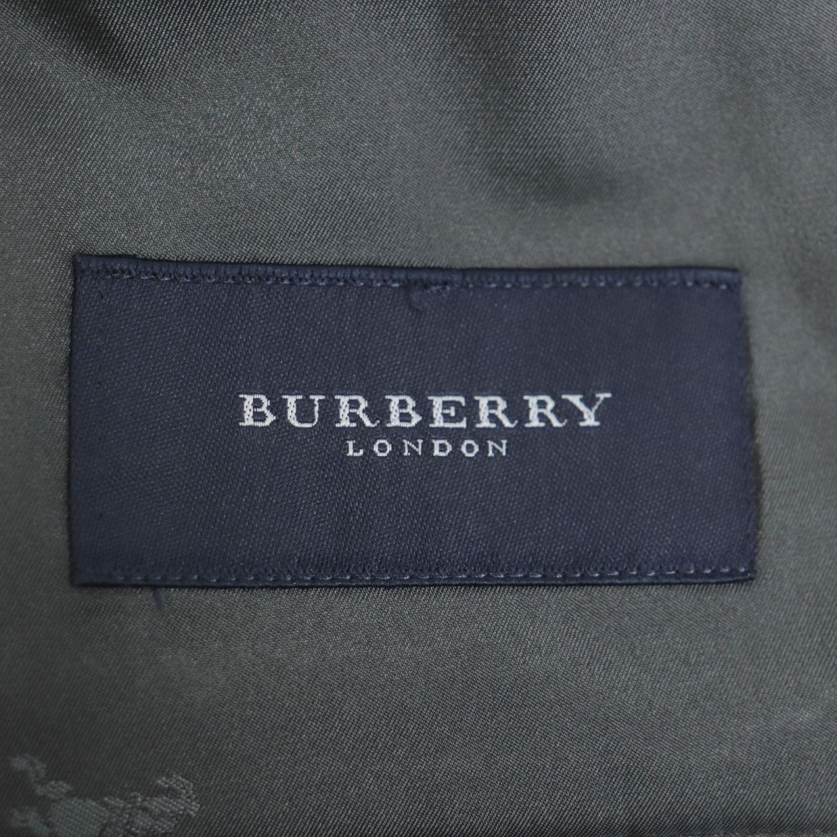 Burberry Herringbone Silk Blend Single Jacket Grey