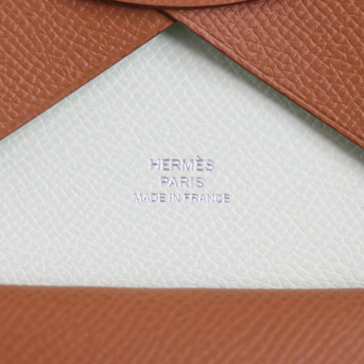 Hermes Calvi Duo Verso Leather Card Case