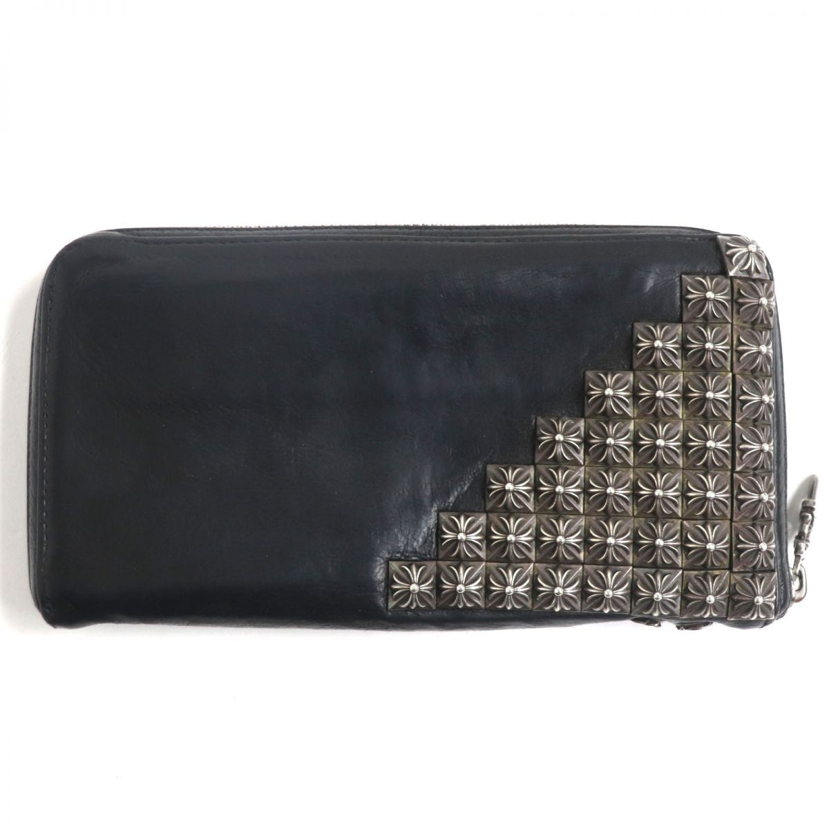 CHROME HEARTS Pyramid Studded Leather Wallet