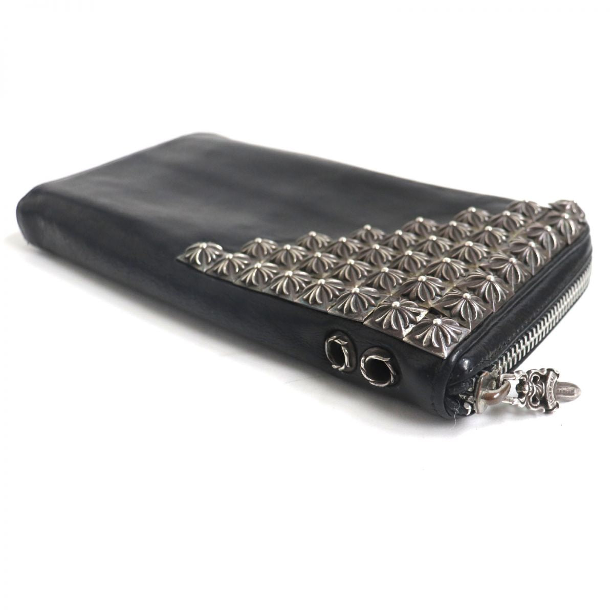 CHROME HEARTS Pyramid Studded Leather Wallet