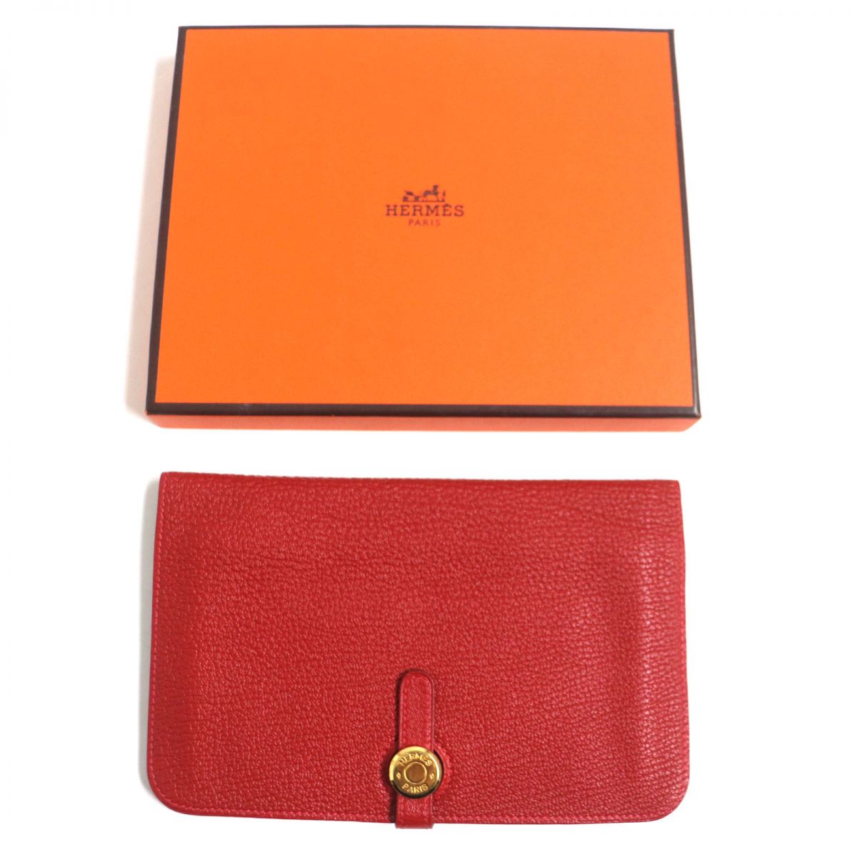 Hermes Dogon GM Chevre Mysore Leather Wallet