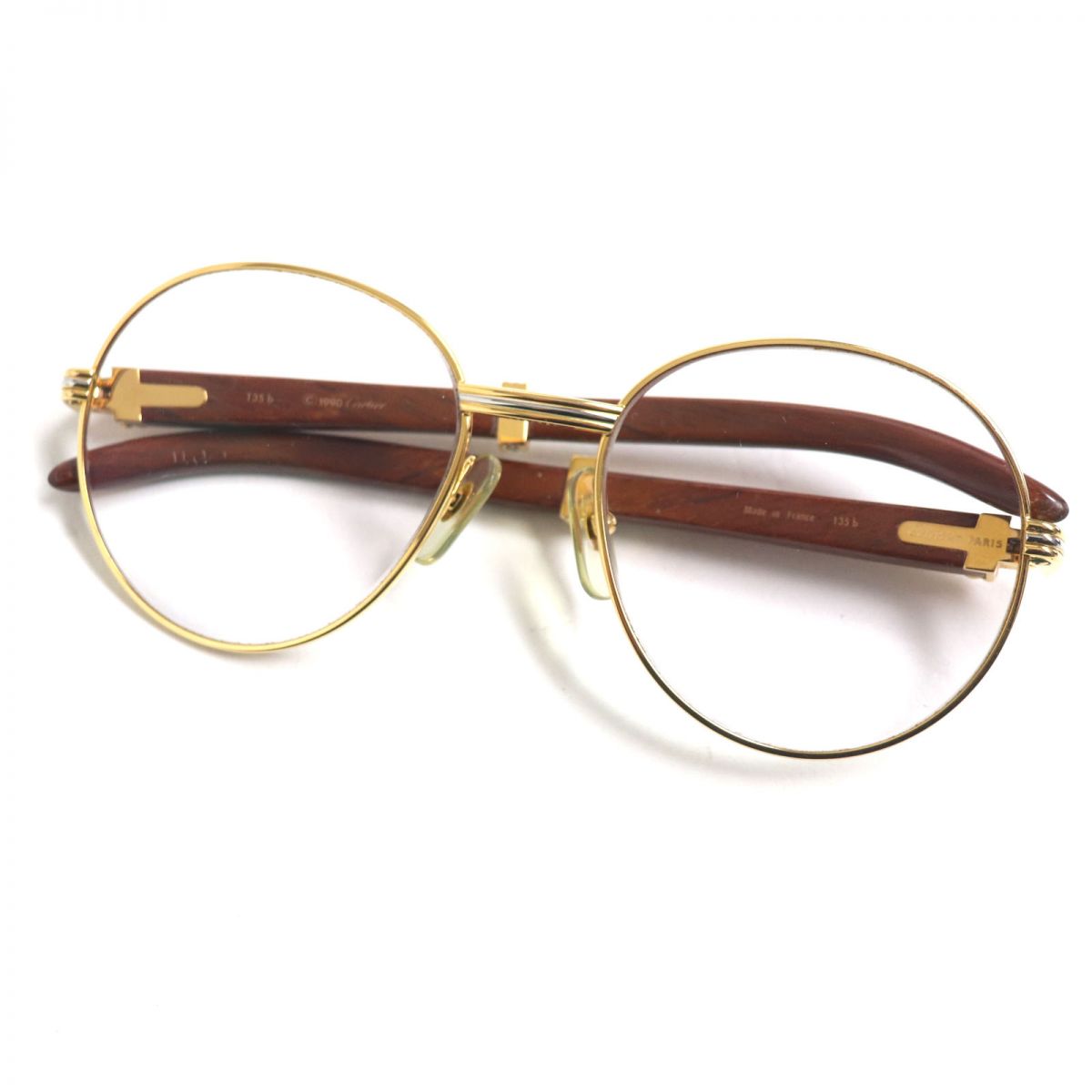 Cartier Trinity Sunglasses Wood Temples