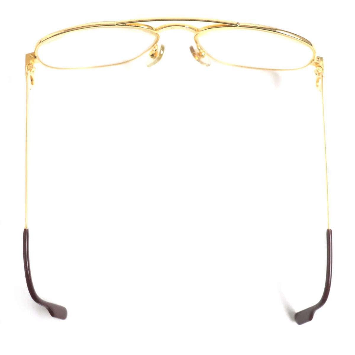 Cartier Santos Two-Bridge Glasses, Gold x Bordeaux